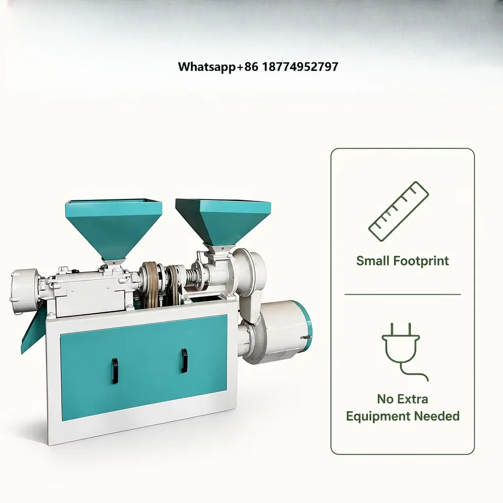 Complete Corn Processing Machine for Maize Peeling Grits Grading and Flour Milling