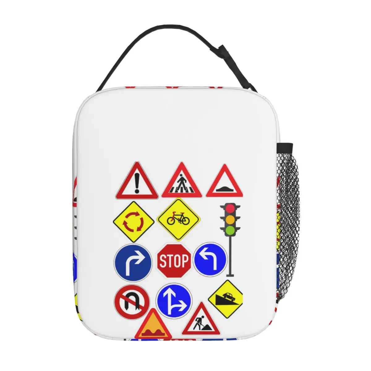 Traffic Signs 1 Insulated Lunch Bag for Women Kids Portable Food Boxes Thermal Lunch Box Tote