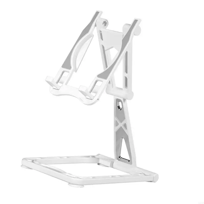 462E Phone Stand Built in Wireless Charging Slot for Phone 16 15 14 Height Adjustable Phone Tablet Mount Phone Holder