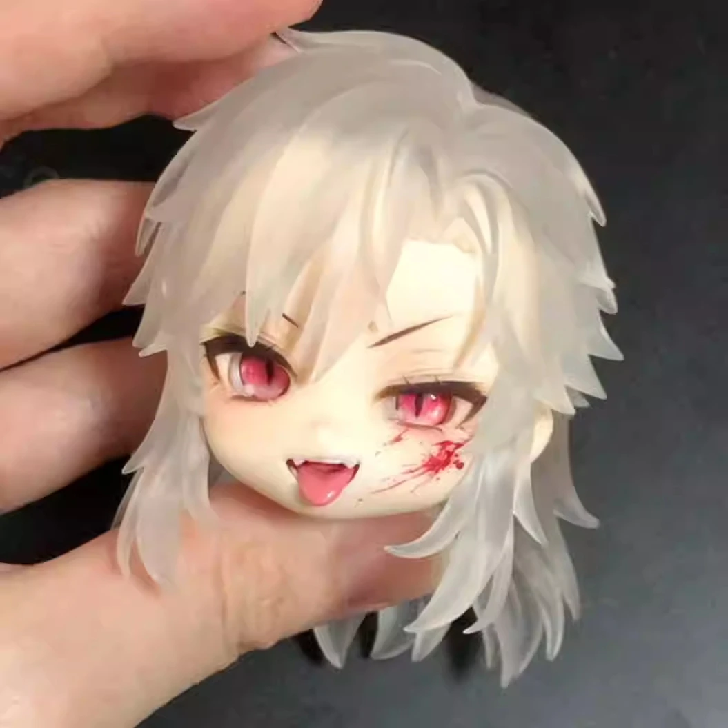 Handmade OB11  GSC Blank Face Shark Tooth Water Sticker Face Shell  Faceplate BJD Doll Accessories Anime Figure Toy Kids Gifts