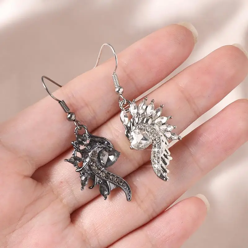 Trendy Alloy Long Winged Stud Earrings for Women Perfect Gifts for Birthdays and Anniversaries