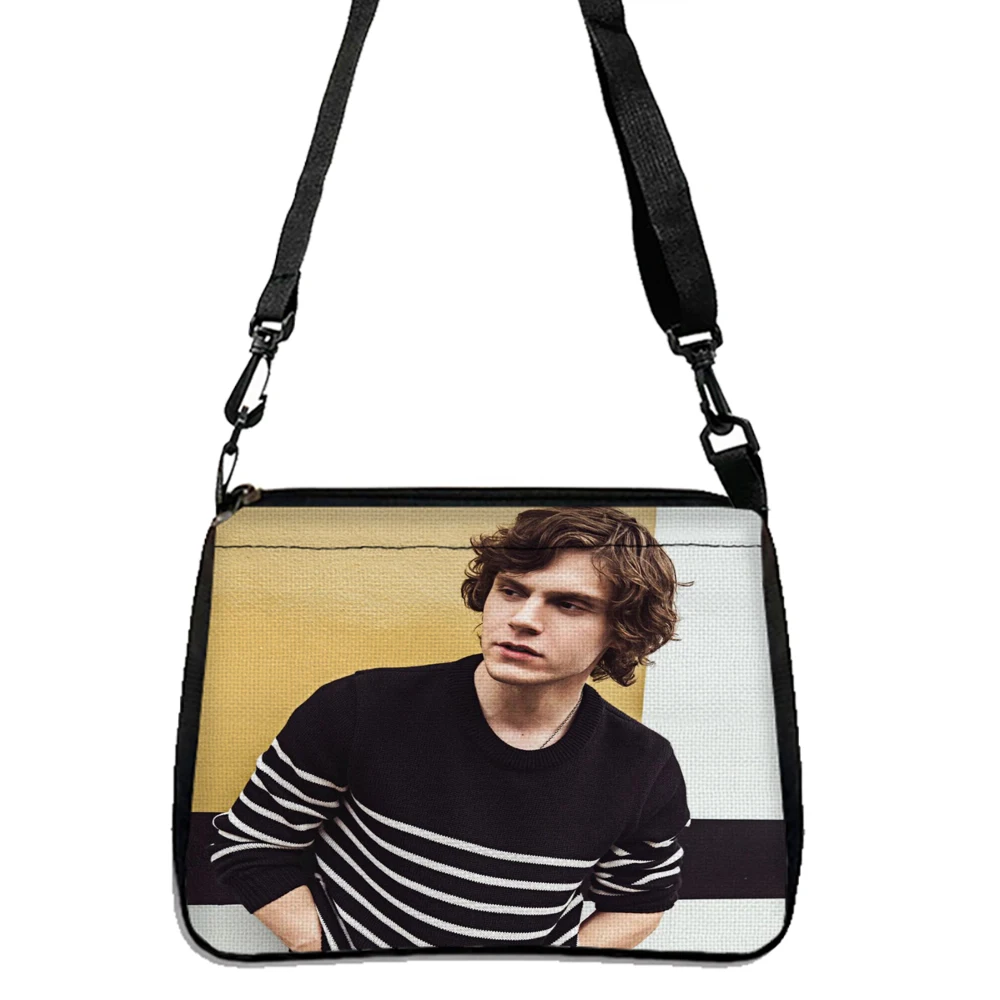 Evan Peters Print Shoulder Bags, Crossbody Bag, Casual Shopper Bag Festival Gift Purse 5.23