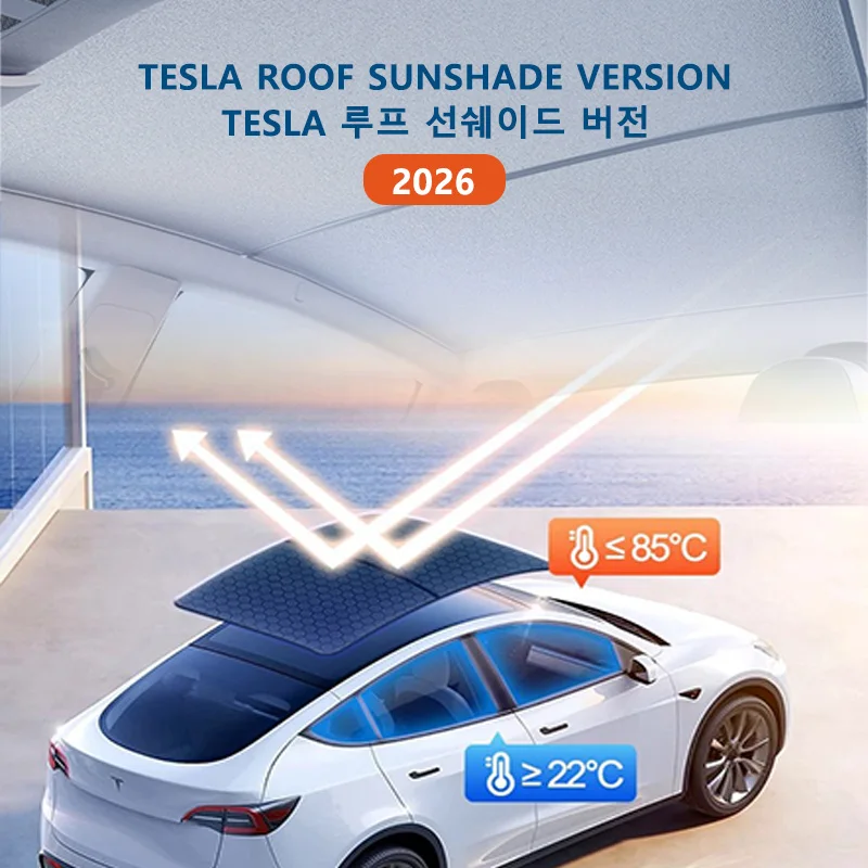For Tesla Model 3/Y Highland Model Y Juniper 2026 2025 Graphene Glass Roof Sunshade Car Front Rear Sunroof Skylight