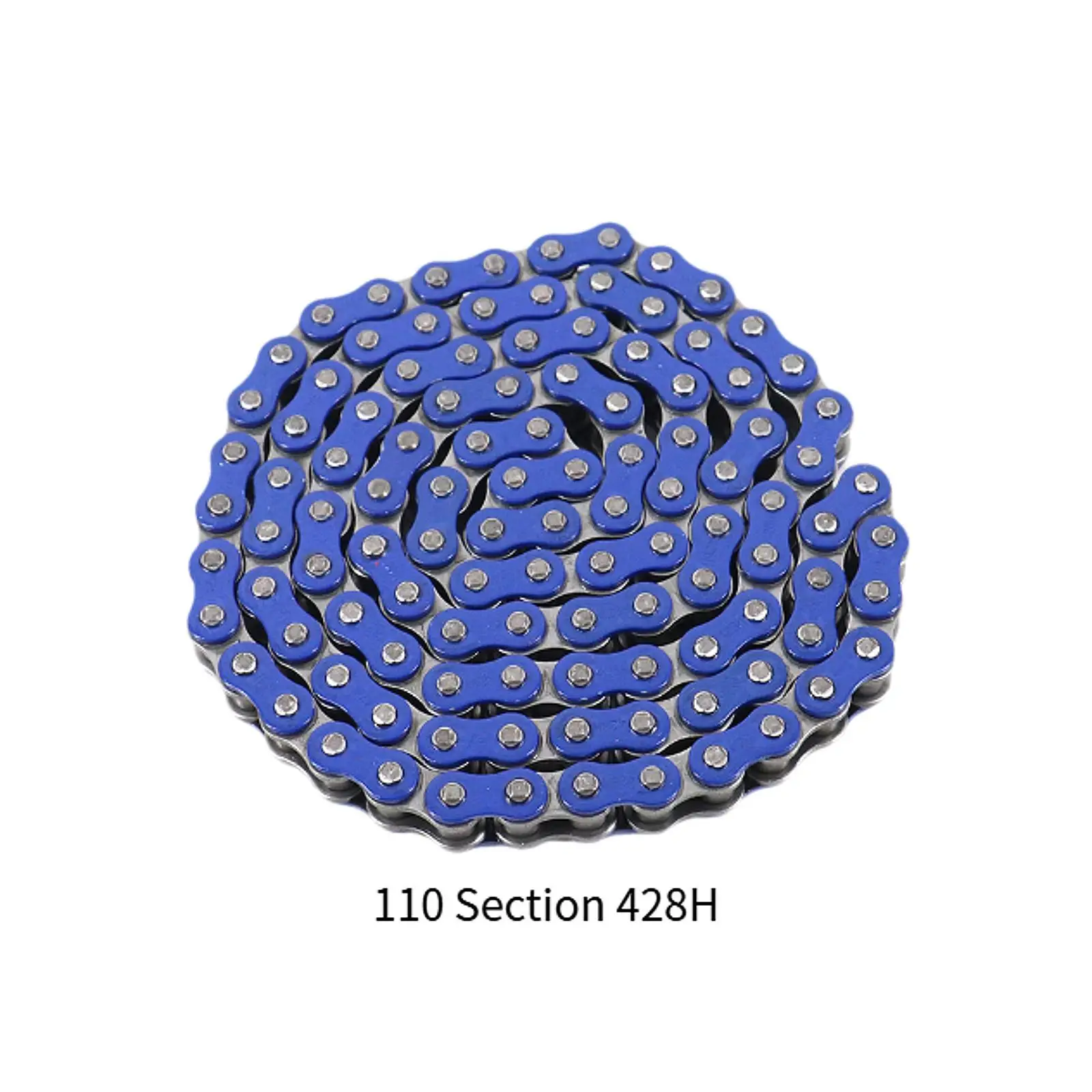 428H Motorcycle Drive Chain 110 Links Sturdy Motorcycle Chain Motorbike