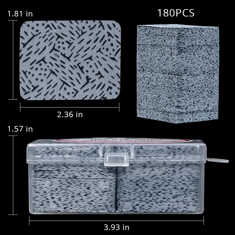 180/540 sztuk żel do usuwania lakieru do paznokci chusteczki bawełniane Cleaner papierowa podkładka niestrzępiąca serwetka paznokcie sztuka czyszczenie narzędzia do Manicure