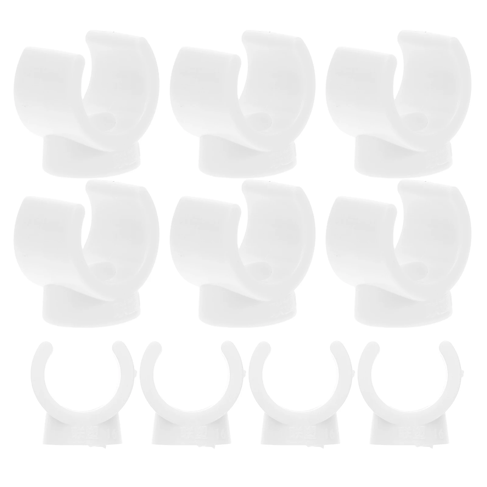 

50pcs PVC Wire Pipe Clamps Thickened Plastic UShaped Clips Conduit Hose Cable Support Easy Installation Secure Fit Versatile Use