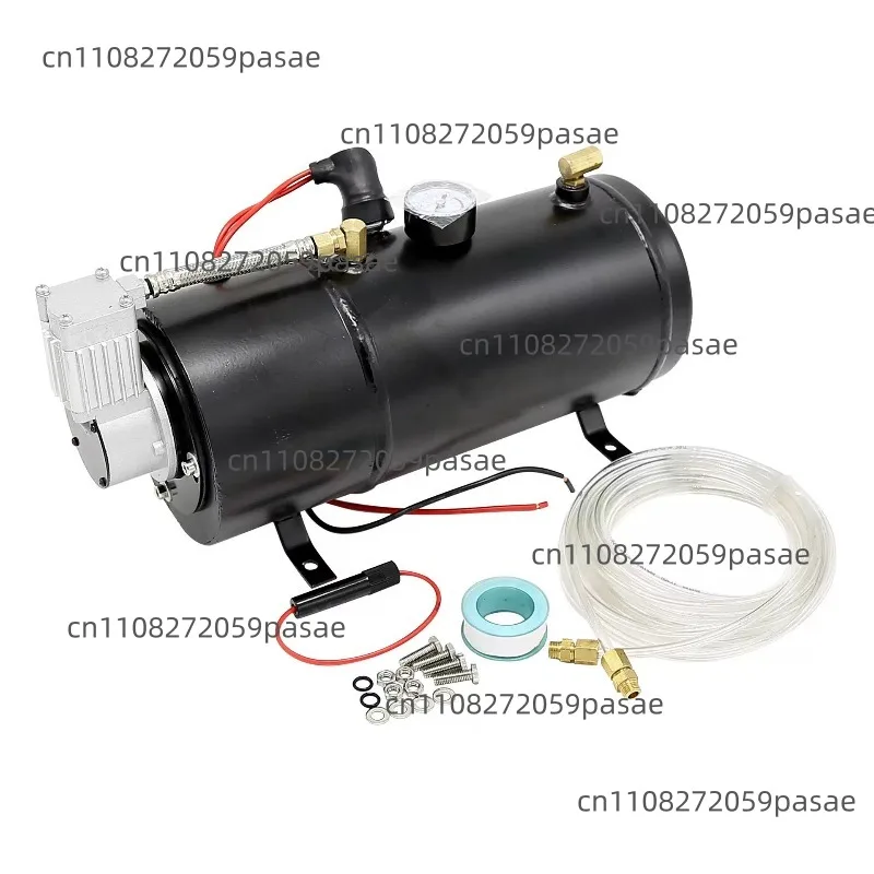 12V car modification automatic start-stop suspension air pump set 3L air horn car tire  motor  pressure