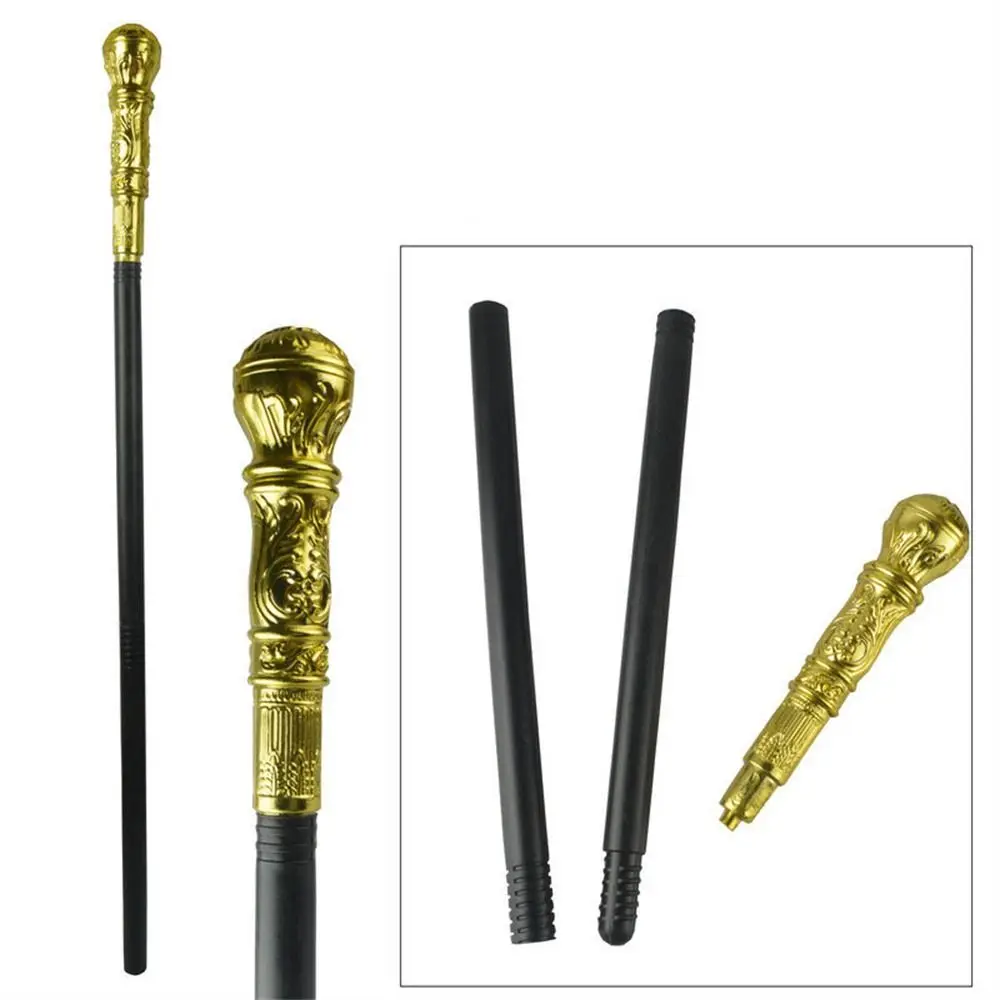 Round Handle Costumes Walking Cane King's Scepter Claw Ball Halloween Wand Elegant Royal King Halloween Walking Stick