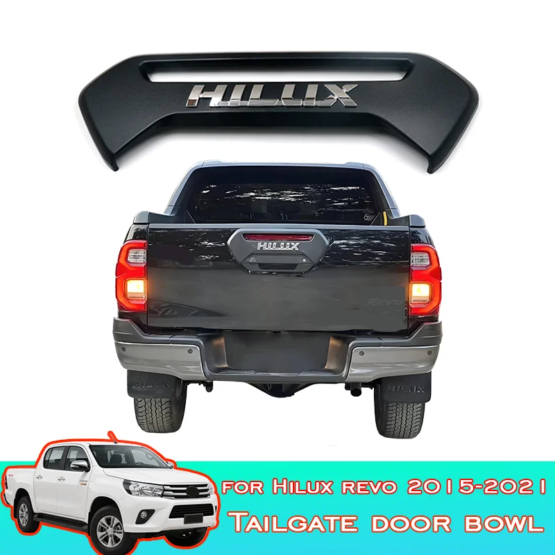 

Для Toyota Hilux Revo 2015 + GR логотип матовый черный автомобиль для специального использования задняя дверь стоп-сигнал защитный чехол наклейки аксессуары