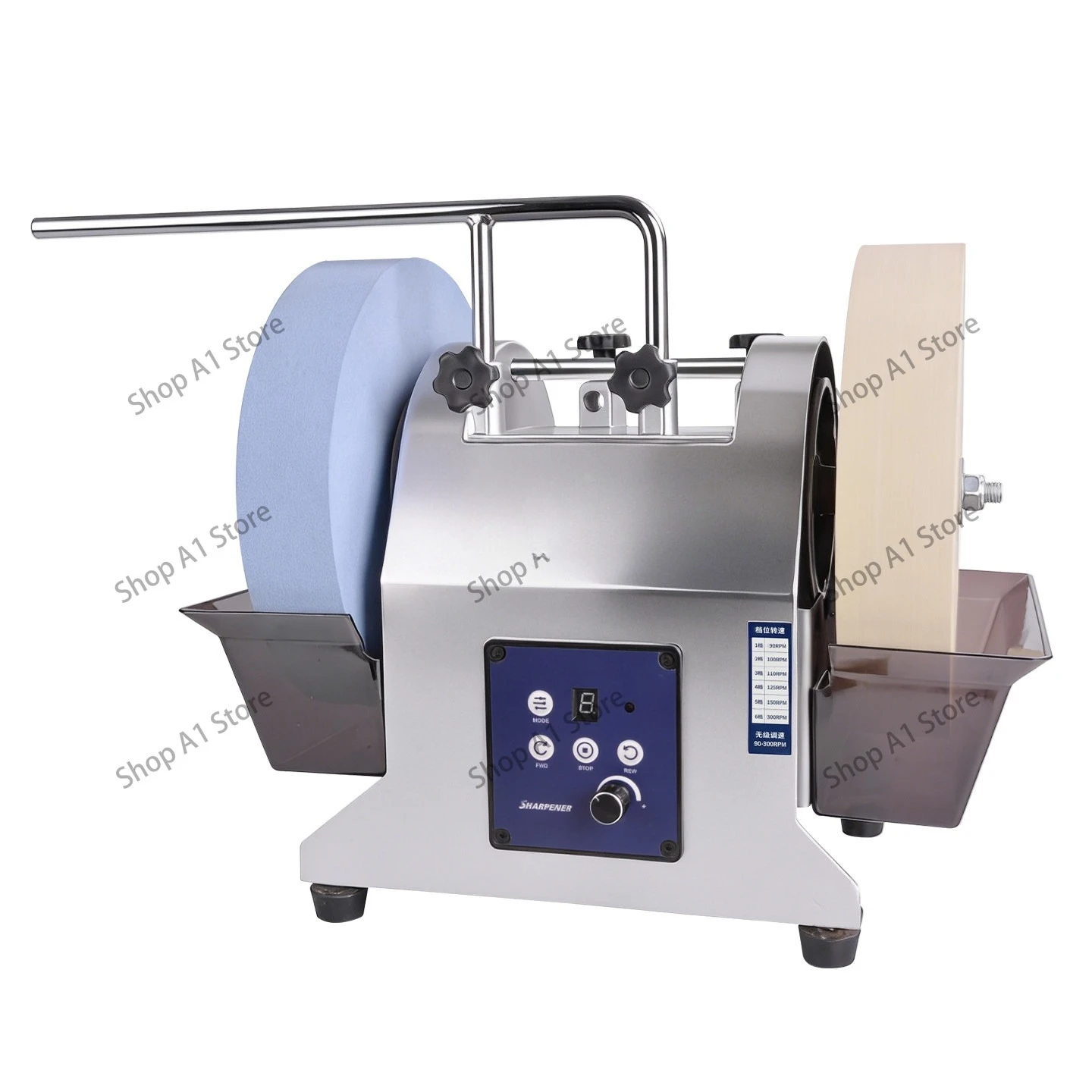 Double Grinding Wheel Electric Knife Grinder Small Household Water Cooled Knife Grinder Commercial Scissors Vegetable Knife