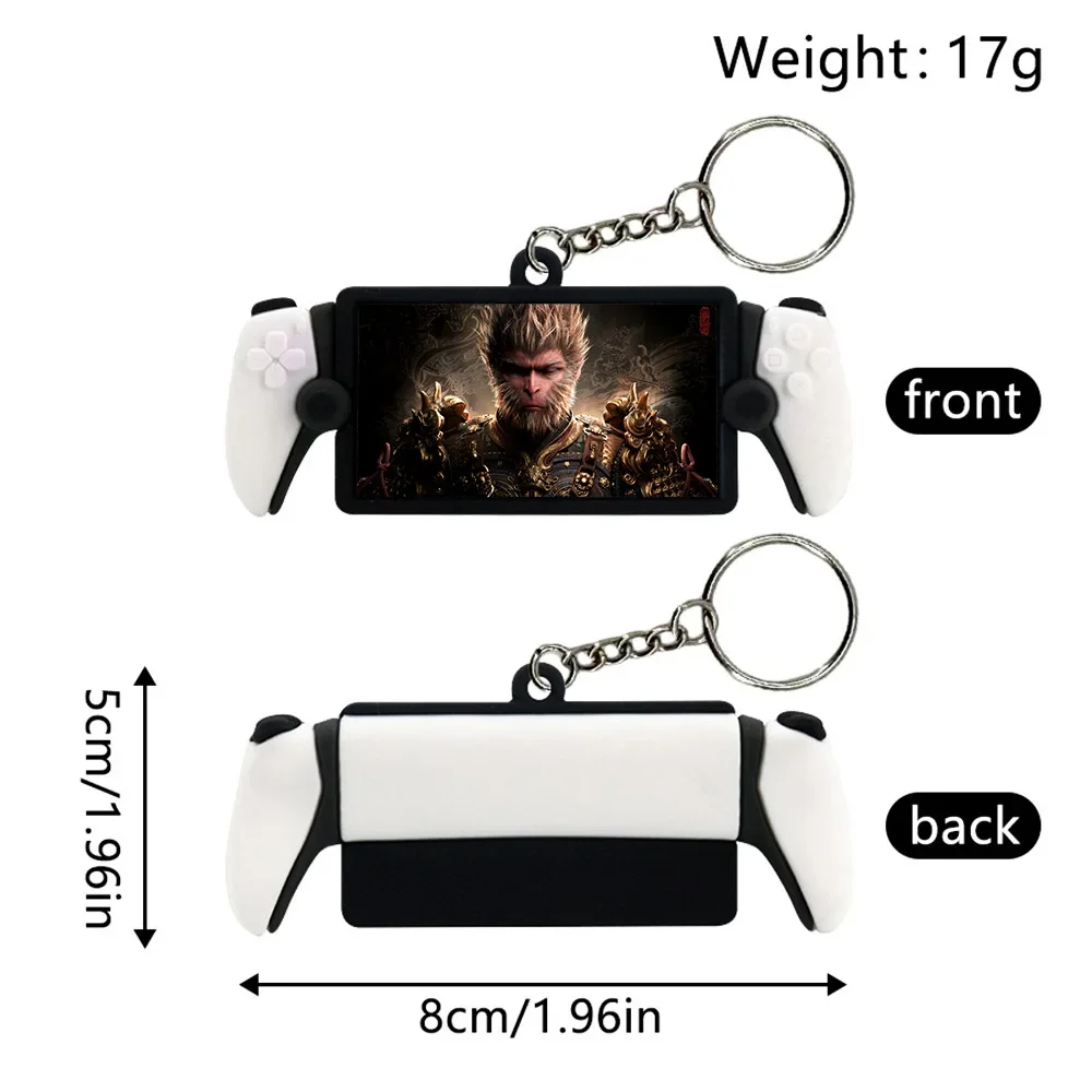 6cm/2.36inBlack Myth Chaveiro WuKong Jogo Periférico Alça Chaveiro Meninos Pingente Simples Tide Play Pendurado Ornamentos de PVC Presente