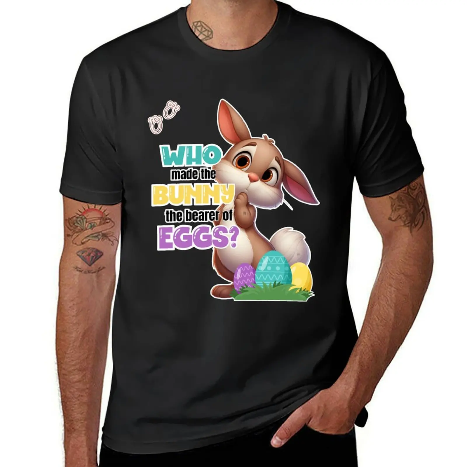 

Who made the bunny bearer of eggs T-Shirt Aesthetic clothing oversizeds graphics plain men graphic t shirts