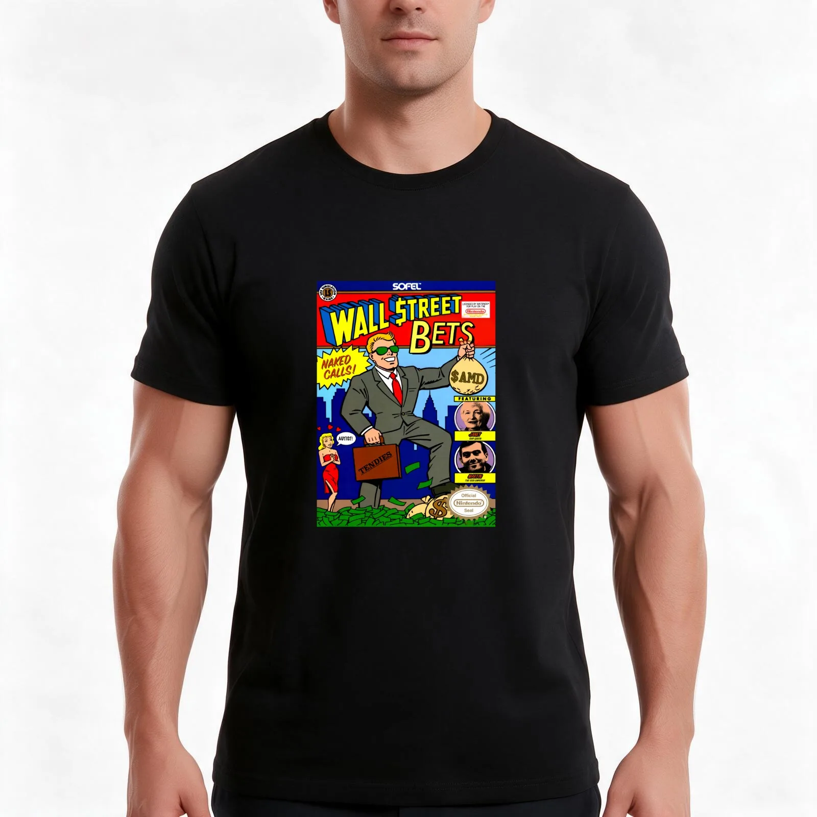 Wallstreet Bets T-Shirt Summer Casual Cotton Tee Oversized Streetwear Tops Vintage Graphic Print Loose Fit Short Sleeve
