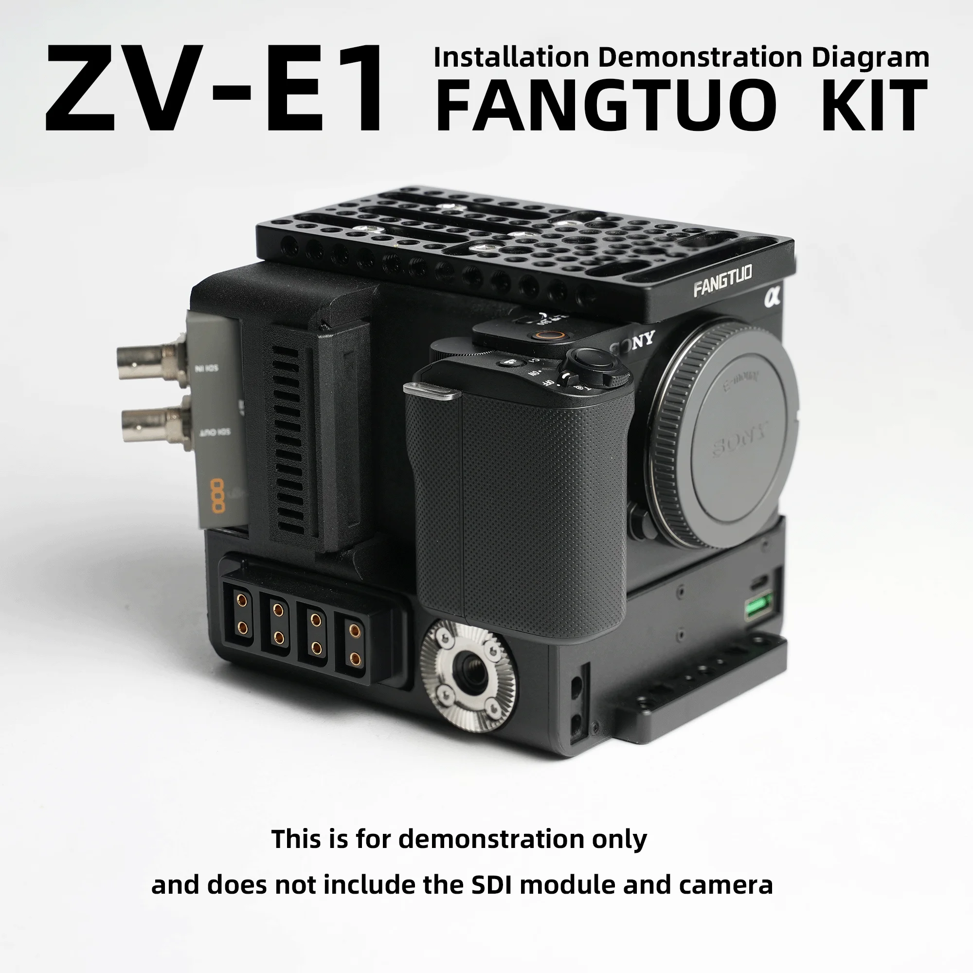 

Sony ZV-E1 Camera Cage Cooler, Cinema Camera Kit & V-Mount Battery Expansion Fangtuo e1v