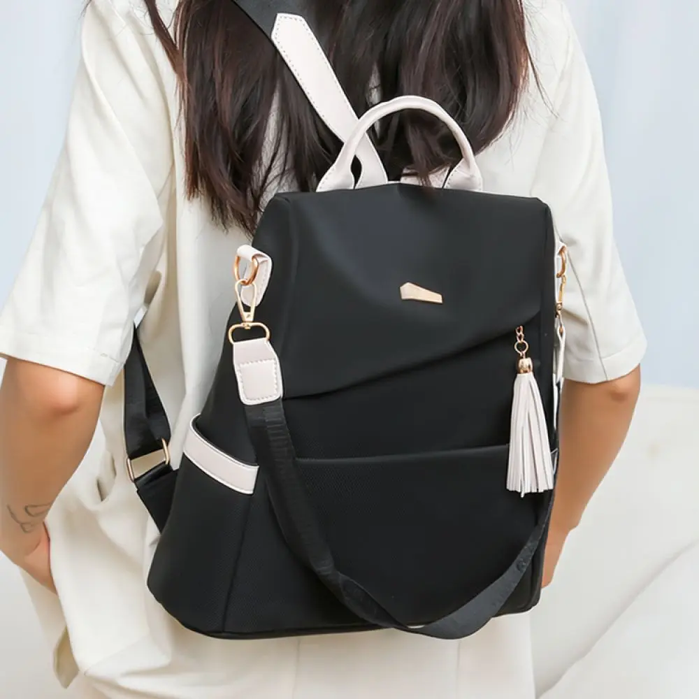 2025 Trendy Women Backpack Fashion Soft Material Anti Theft Rucksack Multi Functional Shoulder Bag Lightweight Commuter Purse