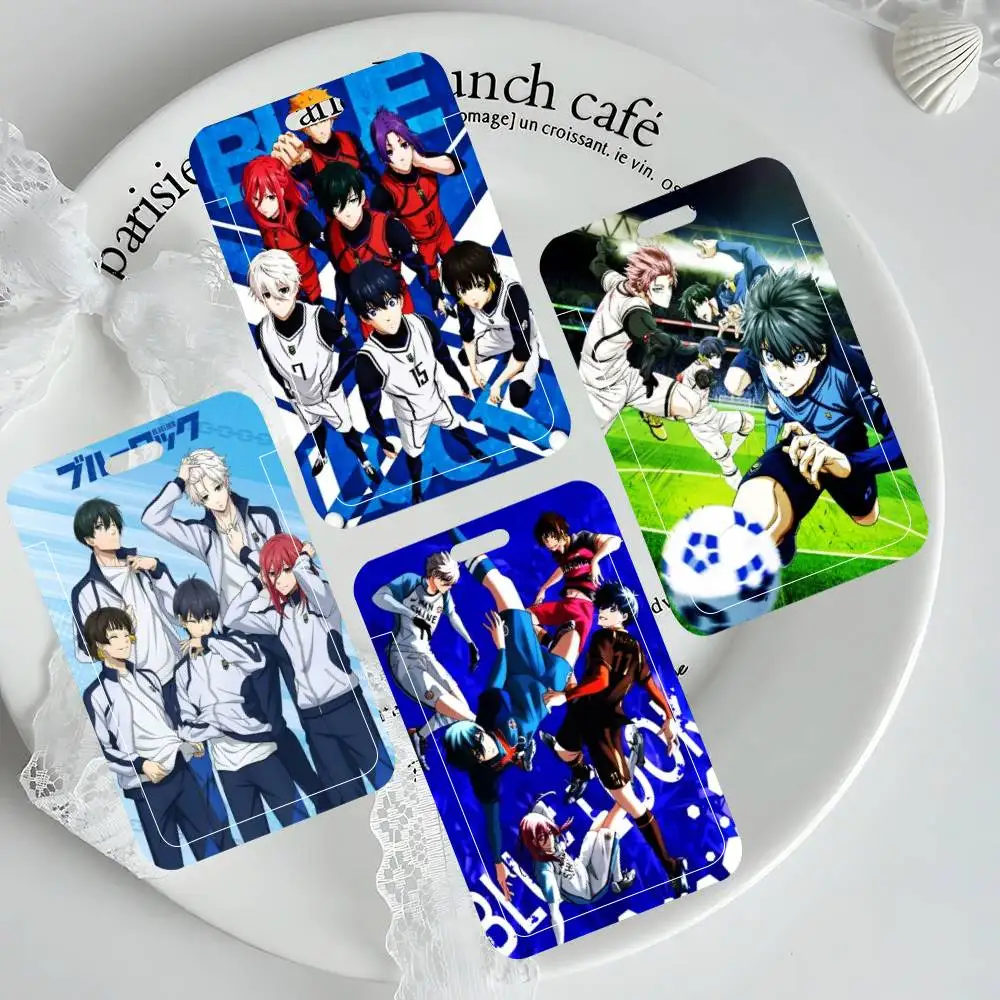 

Anime BLUE LOCK Isagi Yoichi ID Card Holder Neck Strap Pendant Door Badge Holder Lanyards Keychain Work Credential Case Gift