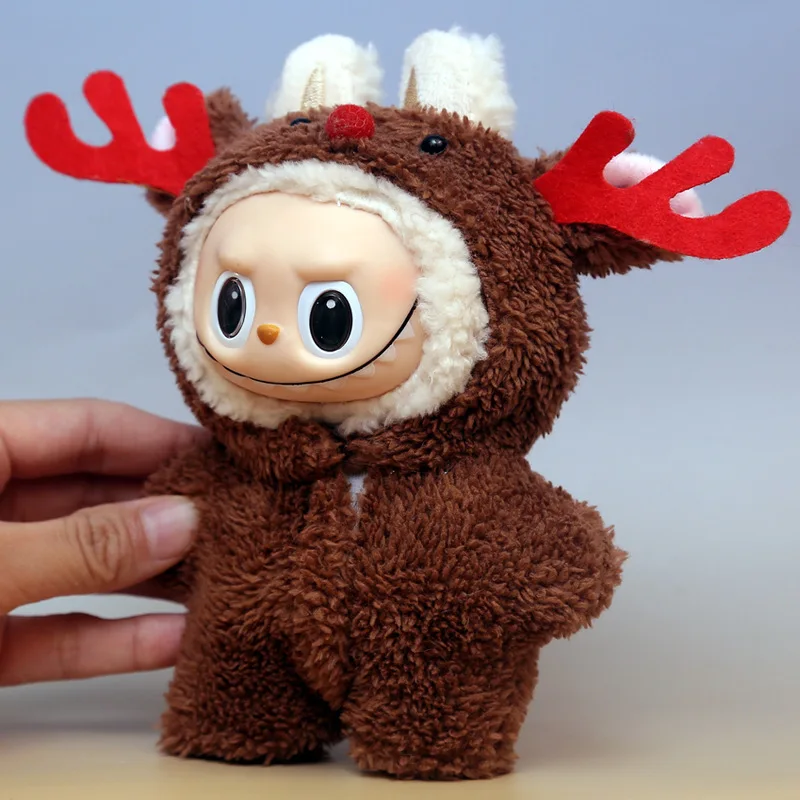 

Мини-кукольная одежда, аксессуары для корейки Kpop Exo Labubu Idol V1 V2, рождественский свитер с печеньем, шляпа, новогодняя одежда