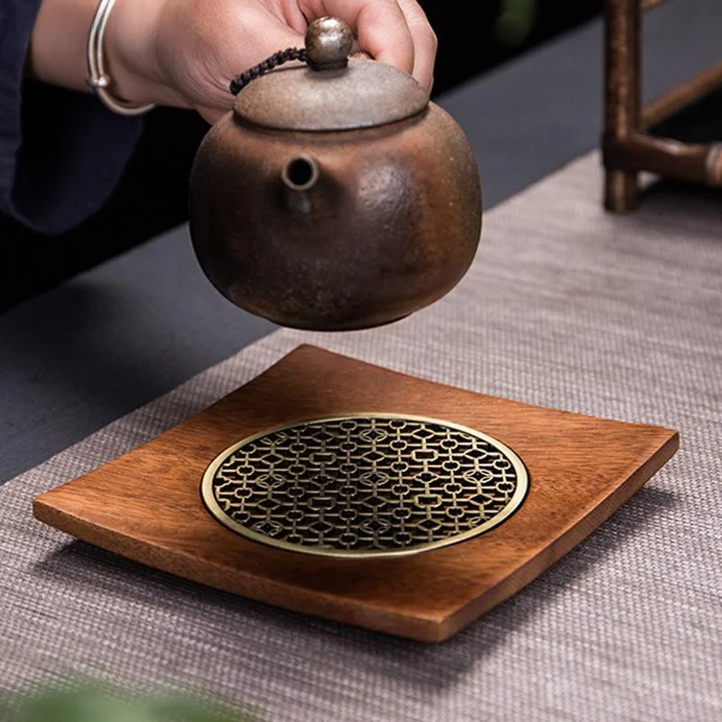 Traditional Walnut Tea Tray Teapot Teacup Solid Wood Tray Mat Office Coffee Cup Trays Home Tea Ceremony Accessories