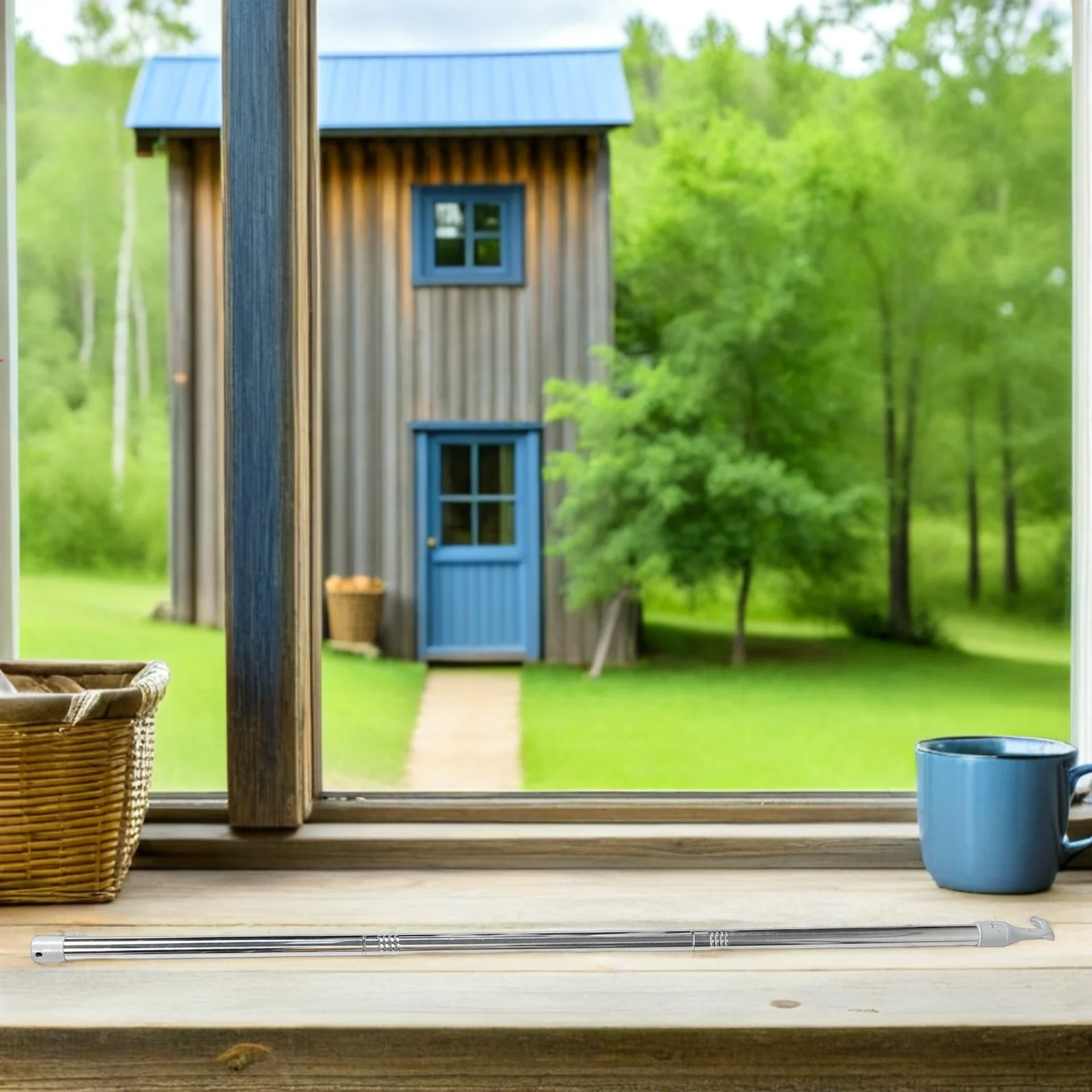 

Adjustable Stainless Steel Awning Window Opener Pull Handle Stick for Hardtoreach Areas in Bedrooms Kitchens Schools Safety