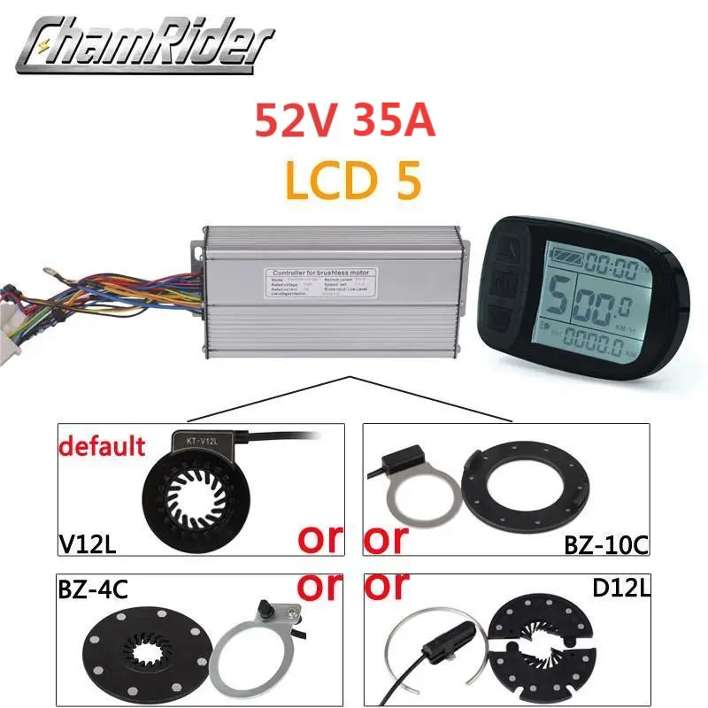 Ebike KT Controller Kit Dual Mode Sinus LCD5 Display PAS 36V 48V 52V 250W 500W 1000W 1500W 22A Elektrische Fiets Accessoires