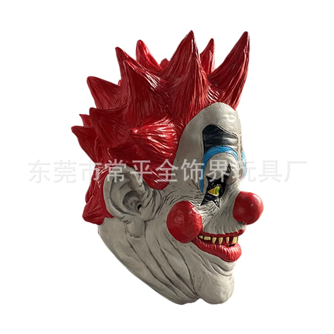 Killer Klowns تأثيري زي للبالغين ، الفضاء الخارجي ، قناع مهرج الشيطان ، أقنعة اللاتكس ، خوذة الجوكر ، هالوين ، إكسسوارات الكرنفال