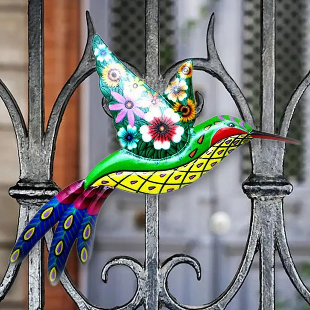 

Wall Hanging Metal Hummingbird Decorations Home Backyard Garden Iron Indoor Outdoor Creative Ornaments Iron Art Handmade Craft