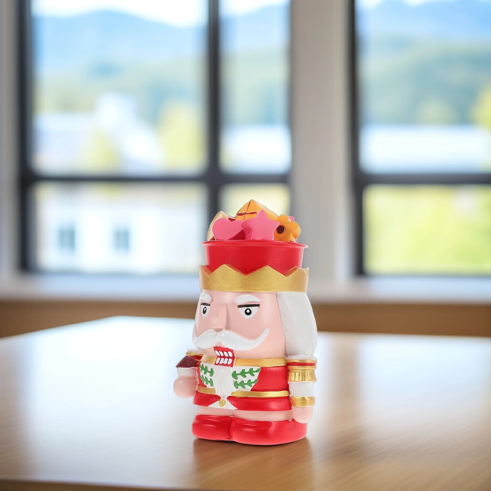 Casse-noisette résine banque de pièces grande capacité tirelire casse-noisette conteneur de rangement décor à la maison cadeau d'anniversaire décor de pépinière