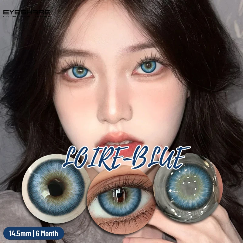 EYESHARE 2 uds nuevas lentes de contacto de Color para pupilentes escolares maquillaje marrón lentes de ojos moda azul contacto de ojos lentes de belleza grises