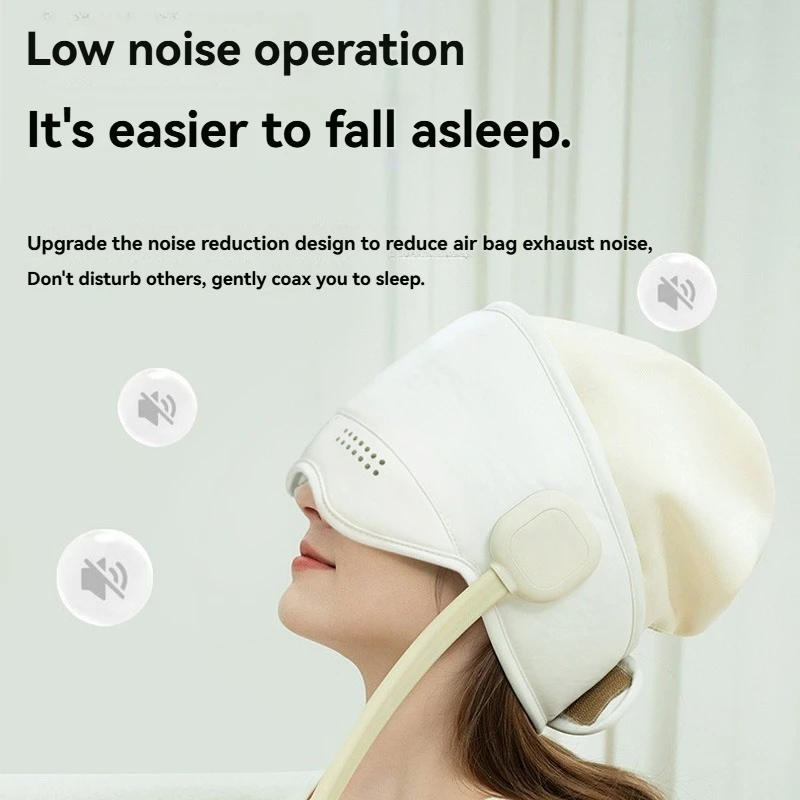 

Пневматический массажер для головы, графеновый горячий компресс для глаз с подогревом, разминание подушек безопасности для релаксации, улучшения сна и снятия стресса