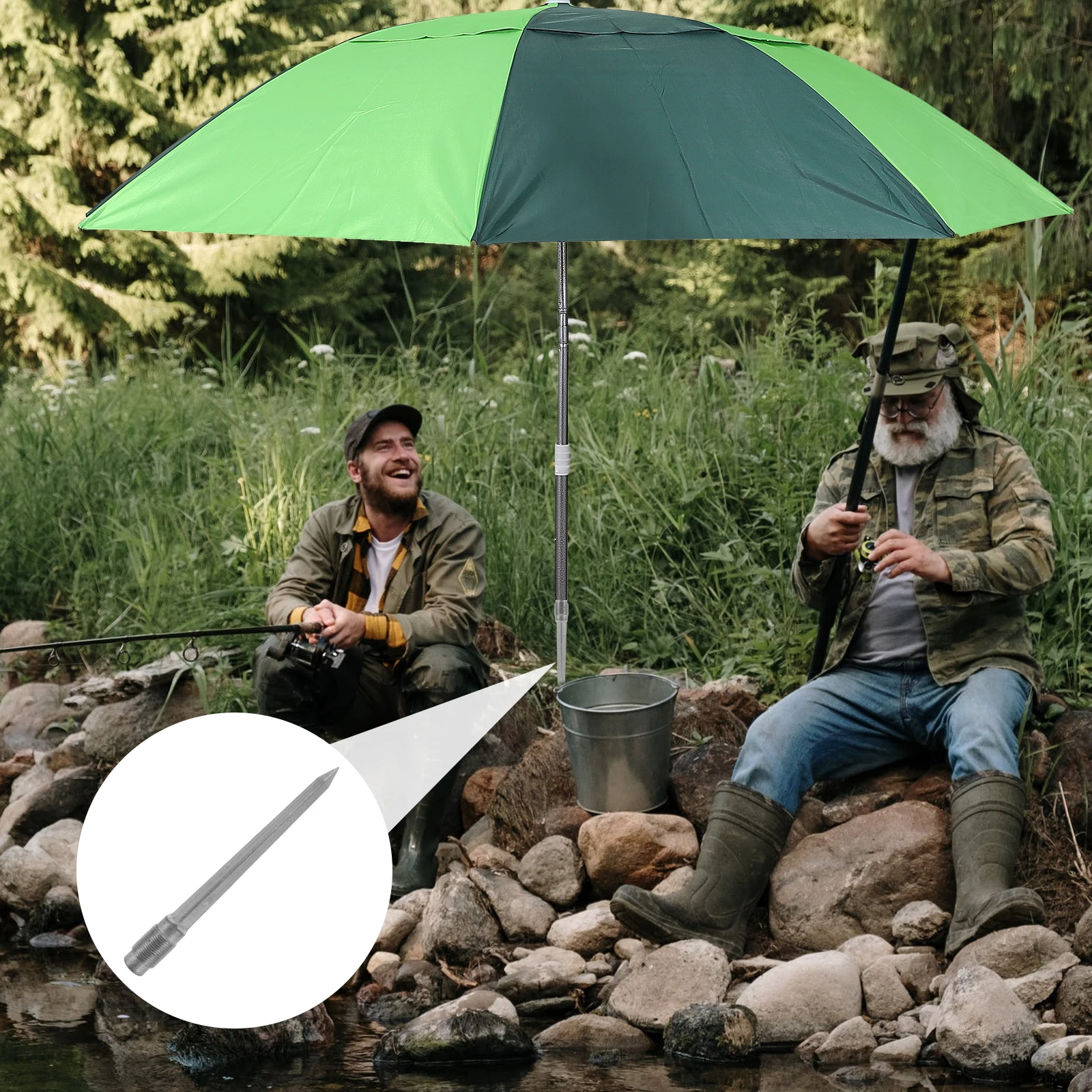 

1pc Umbrella Anchor Umbrella Sand Anchor Metal Spike For Sand Outdoor Patio Parasol Stand Holder Camping Garden Use