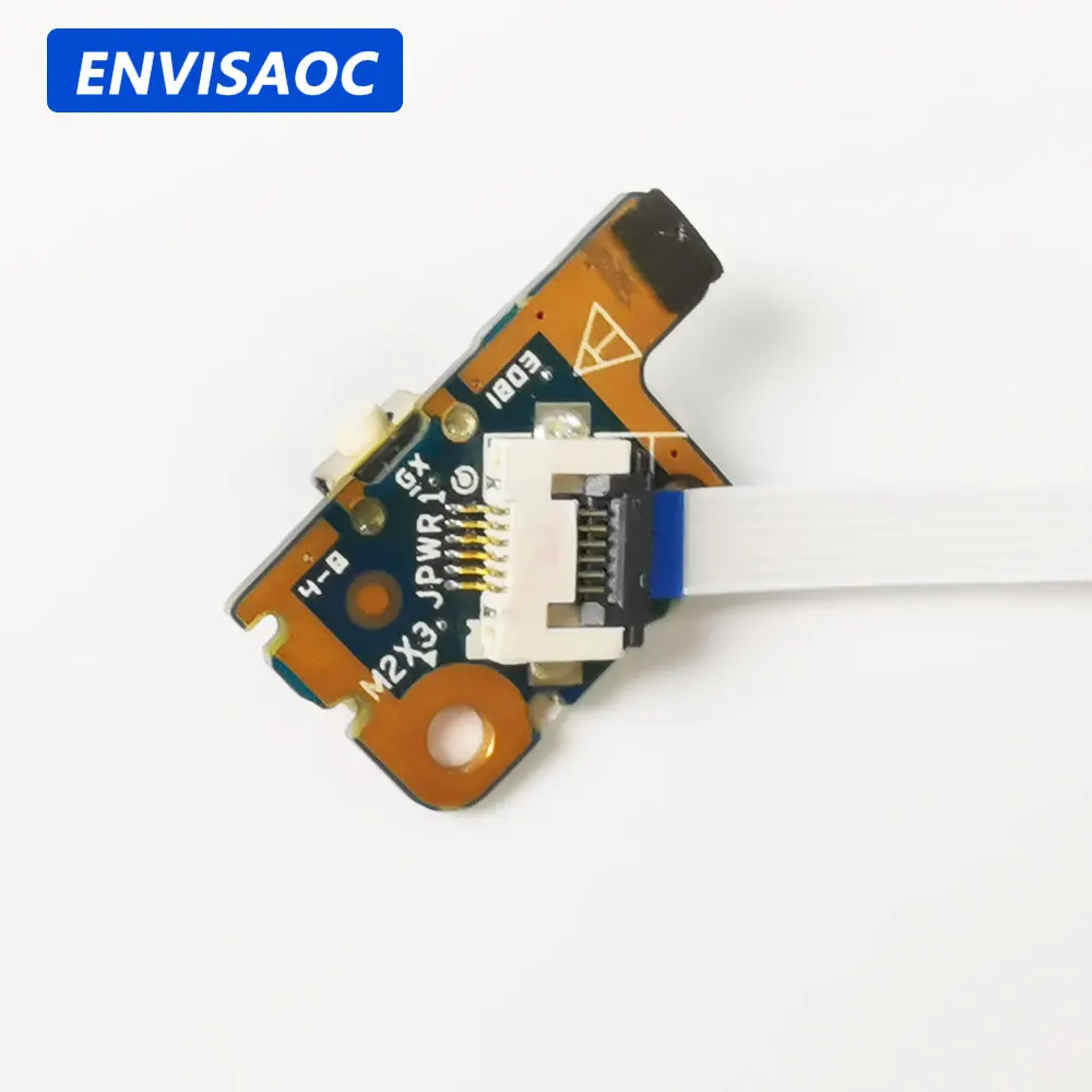 OEM For HP Pavilion X360 11-AB Stream X360 11-AA Laptop Power Button Board with Cable Switch Repairing Accessories LS-E345P