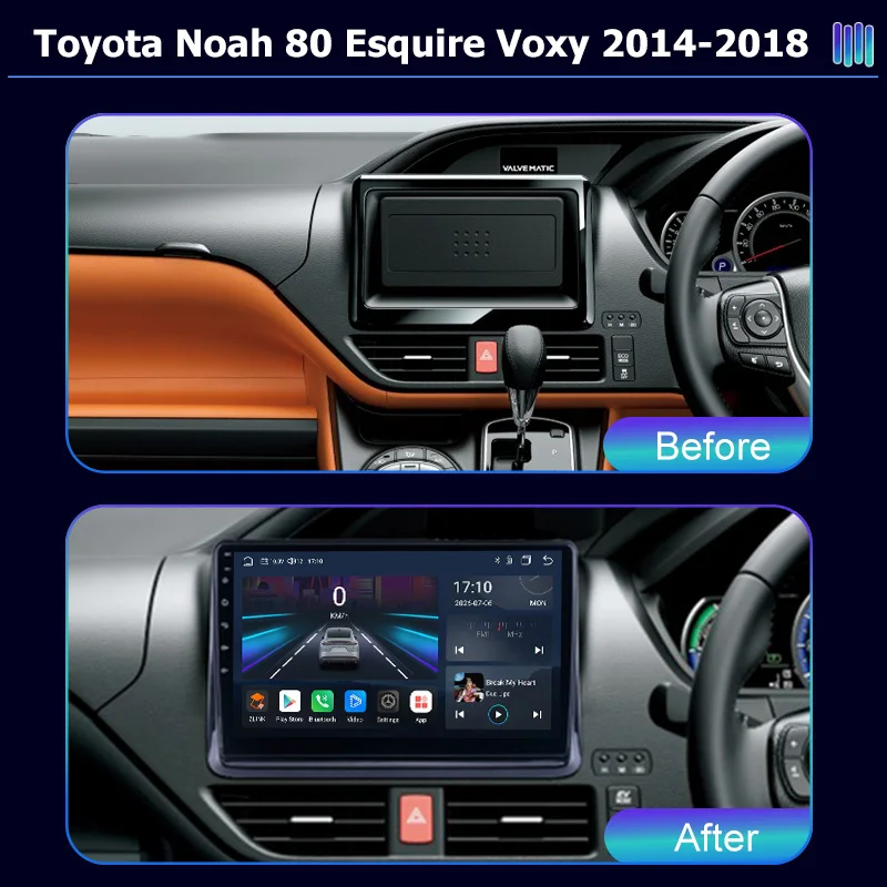 AI VOICE roadivox Android car radio for Toyota Noah 80 Esquire Voxy  stereo GPS Navigation video Multimedia Player tape