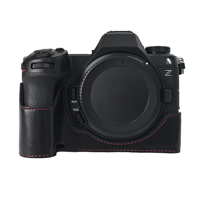 Funda protectora de cuero para cámara, media funda con agarre para Nikon Z7 Mark II Z6 Mark II Z7 Z6 Z5