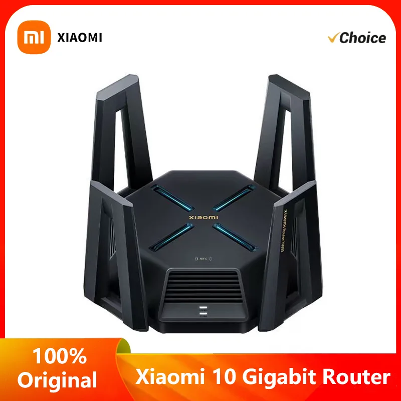 

Orijinal XIAOMI 10 Gigabit Router Dual 10G Network Port WIFI Tri-band 2GB RAM Repeater Wireless Mesh IPTV USB 3.0