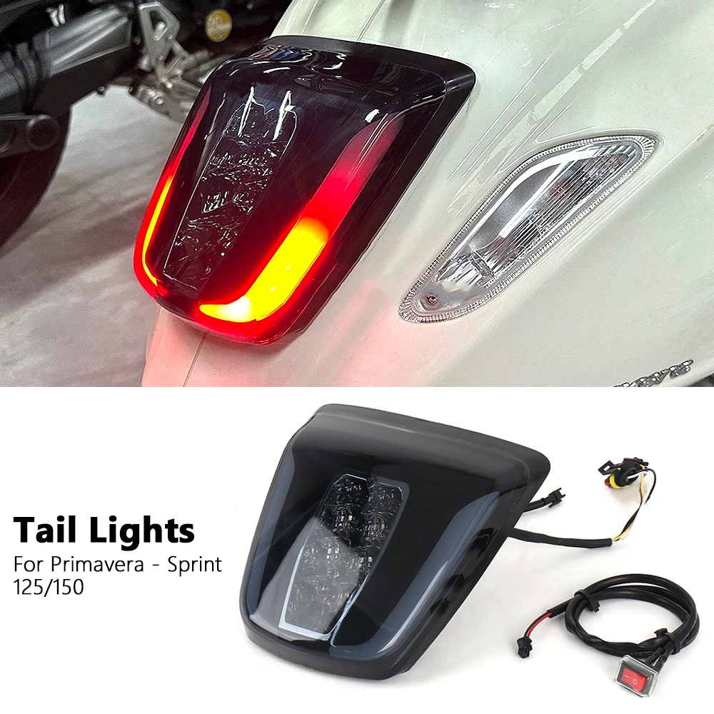 

New LED Rear Lights Motorcycle Taillights Lighting Indicator Accessories For Vespa Sprint Primavera 150 125 SPRINT PRIMAVERA