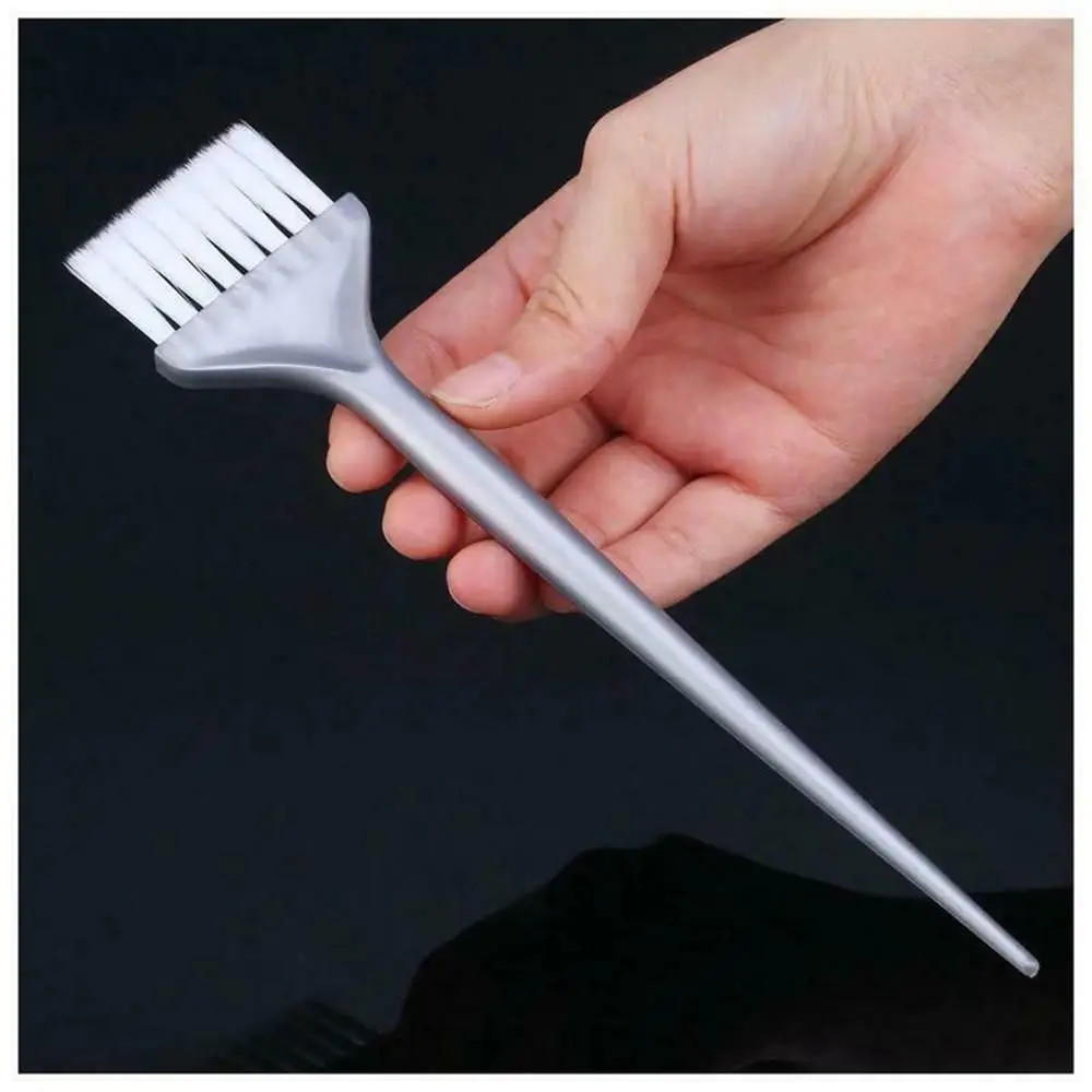 

Silver Grey Hot Hairdressing Barber Tinting Comb Hair Dyeing Tool Hair Bleach Tinting Hair Colouring Brush Dye Comb