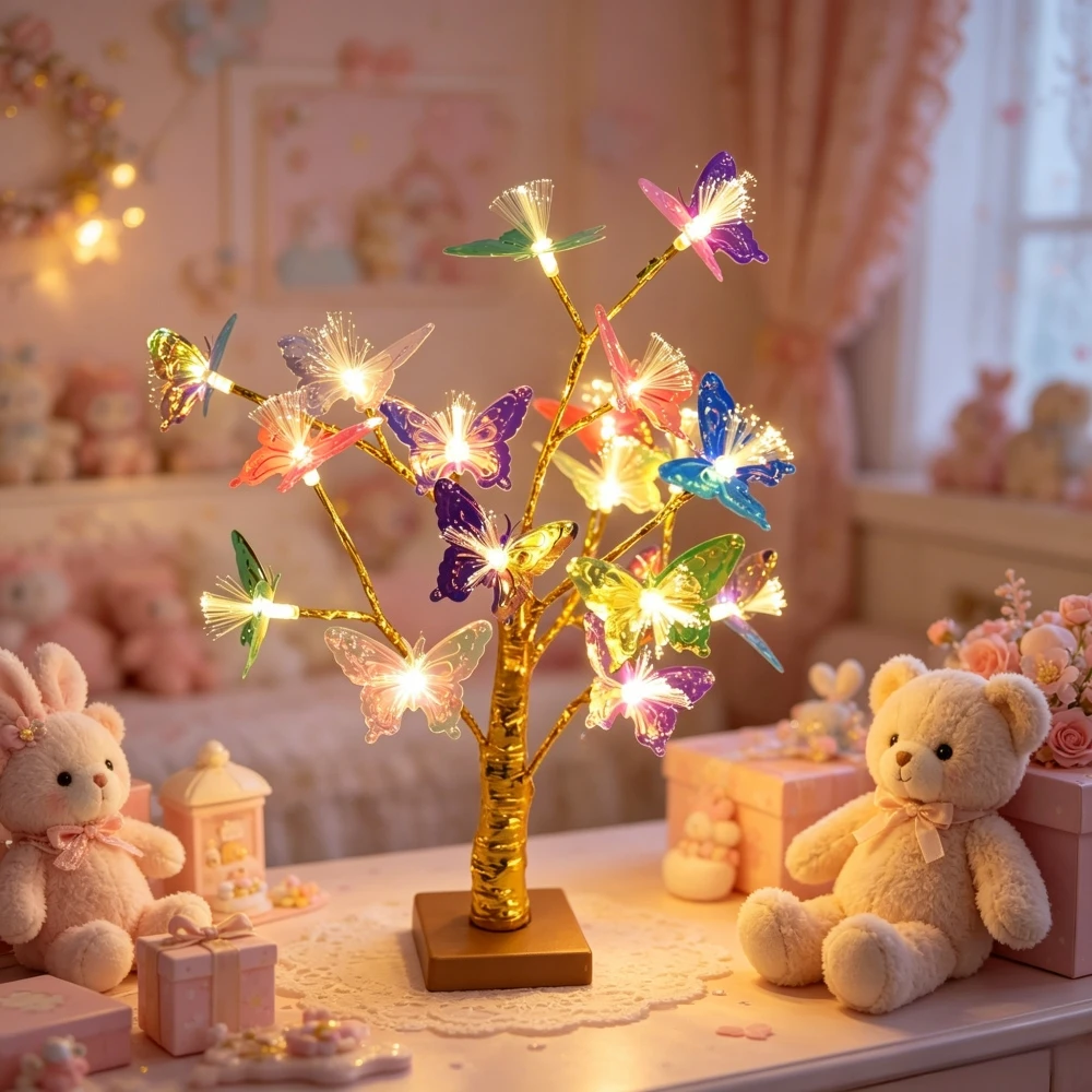 1 Lámpara de Mesa LED de Fibra - Lighting Tree Decor reseña y precio