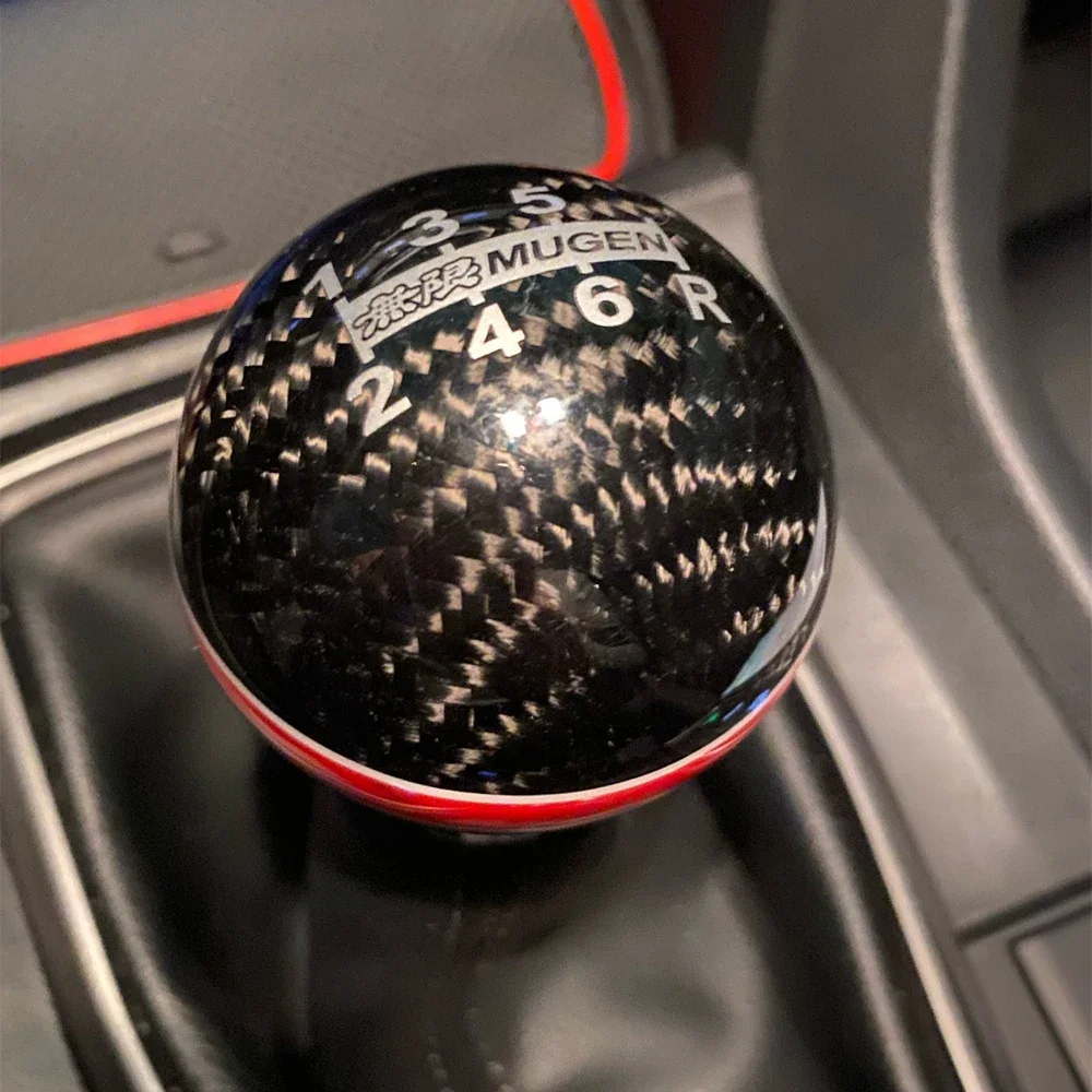 jdm  Carbon Fiber Gear Shift Knob 6 Speed for CIVIC TYPE R FK2 RSX CRZ ACCORD