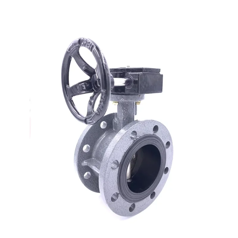 Soft Seal Center Line Butterfly Valve Cast Steel Carbon Steel Worm Gear Flange Source Manufacturer Industrial Pipeline