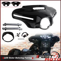 Motorcycle ABS Plastic Batwing Outer Fairing Cowl For Harley Touring Street Glide FLHX/I Special FLHXS CVO/SE FLHXSE FLHXST 14+