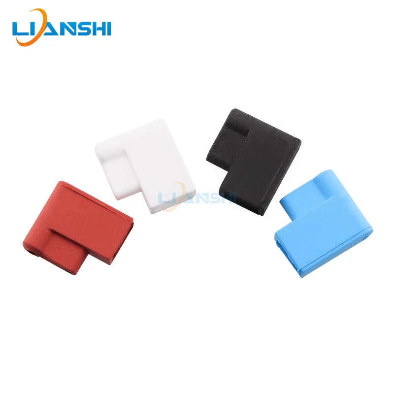 6.3 Double wire elbow silicone sheath 250 terminal elbow sheath high temperature resistant 6.3 flag spring insulation sheath