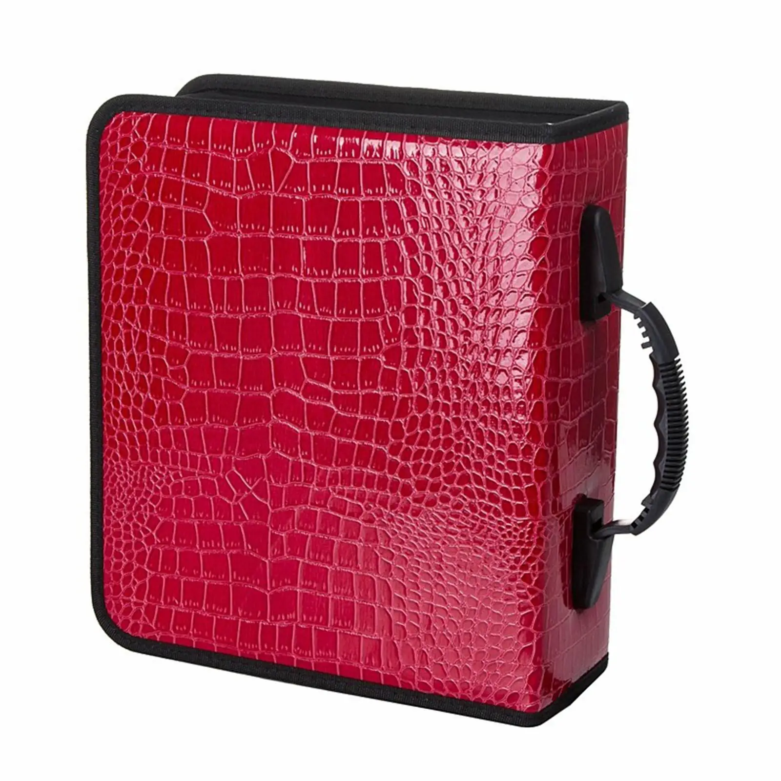 CD Case Holder PU Leather Waterproof CD Binder Wallet for Travel Car Home