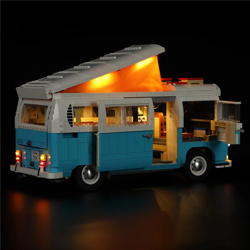 DIY LED Light Kit For LEGO 10279 T2 Camper Van Building Block Set ( Only LED Light,Without Blocks Model)