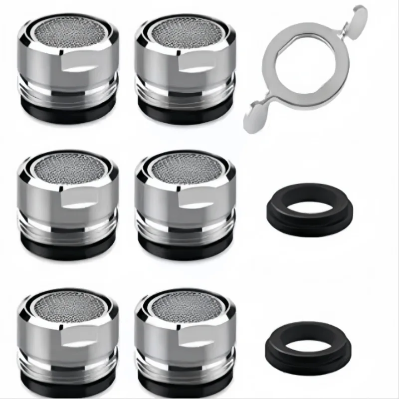 

Faucet Filter Aerator Basin Tap Aerator Water Saving Faucet Nozzle Wrench Kitchen Bathroom Replacement Tap Nozzle Filter
