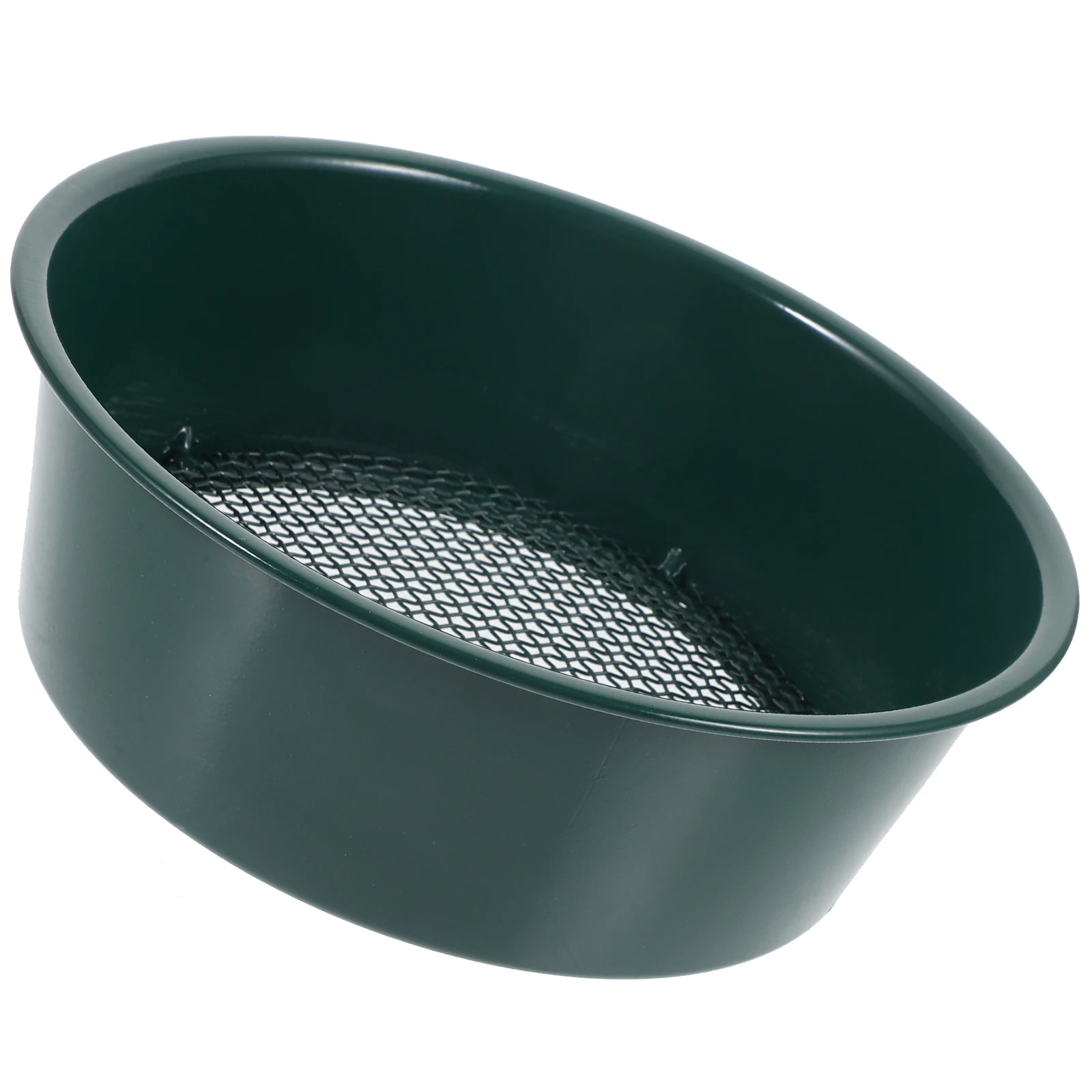 

Soil Sieving Tool Metal Sifting Pan Green Garden Gadget Rocks Strainer Manual Filter Compost Mesh Screen For Planting