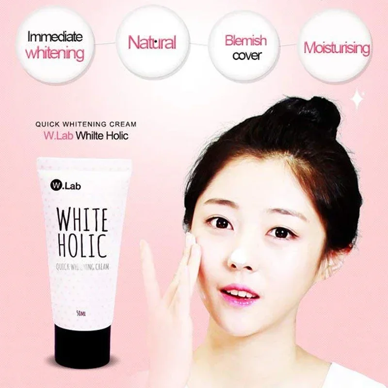 Korea Wlab Effen Gezichtscrème Witte Holic Snelle Witte Crème Huid Verheldering Bliksem Whitening Primer Make-Up Basis Cosmeticsl