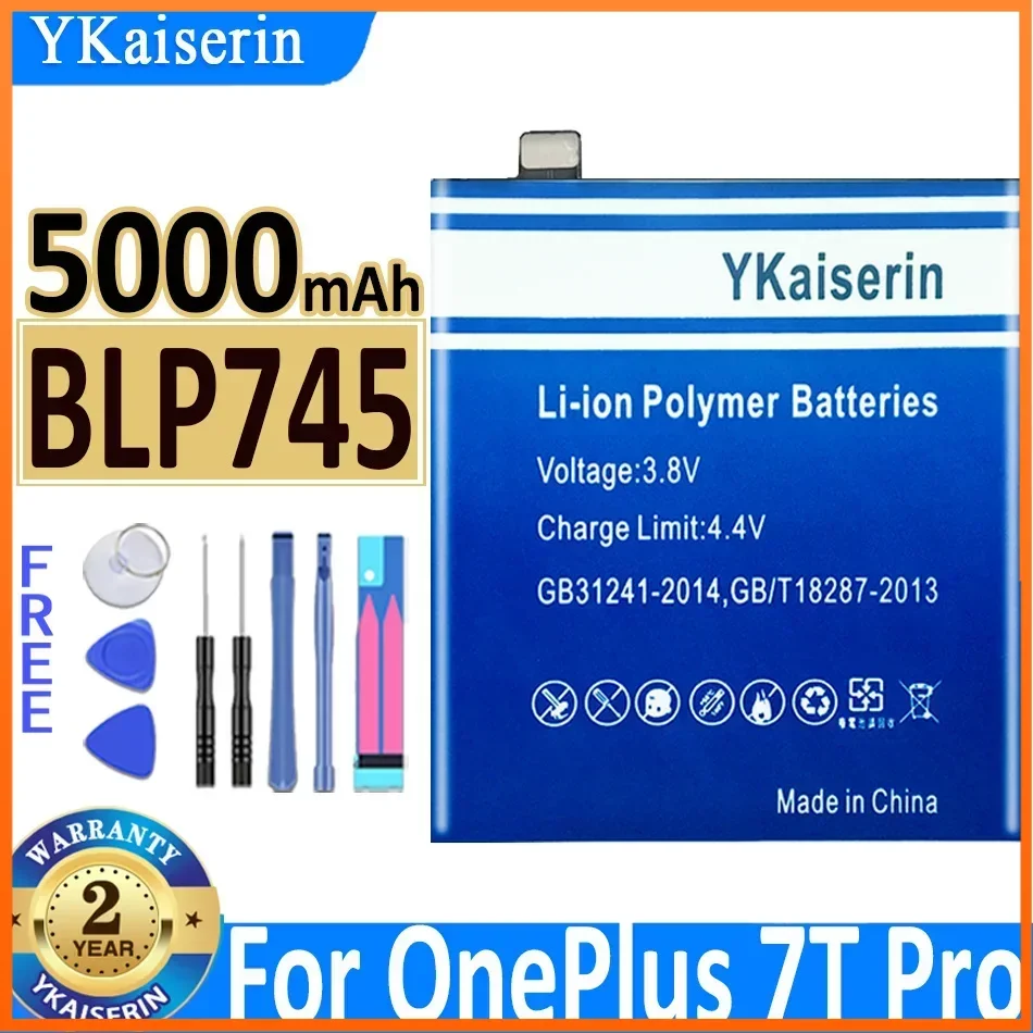 

Аккумулятор ykaisin BLP745 для OnePlus 7T Pro OnePlus7T Pro OnePlus 1 + 7T Pro ,7T, 7 Pro,8 1 + 8 A8000 ,8 Pro