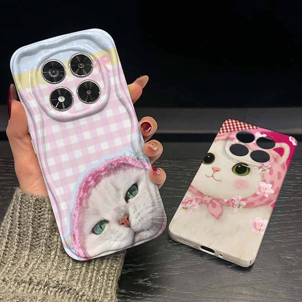 White Cat Pink Hat …