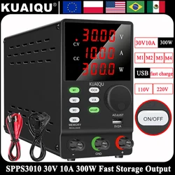 KUAIQU Programmable Storage DC Power Supply Adjustable Regulated Power Supply 30V/60V/120V Fast Storage Laboratory Power Supply