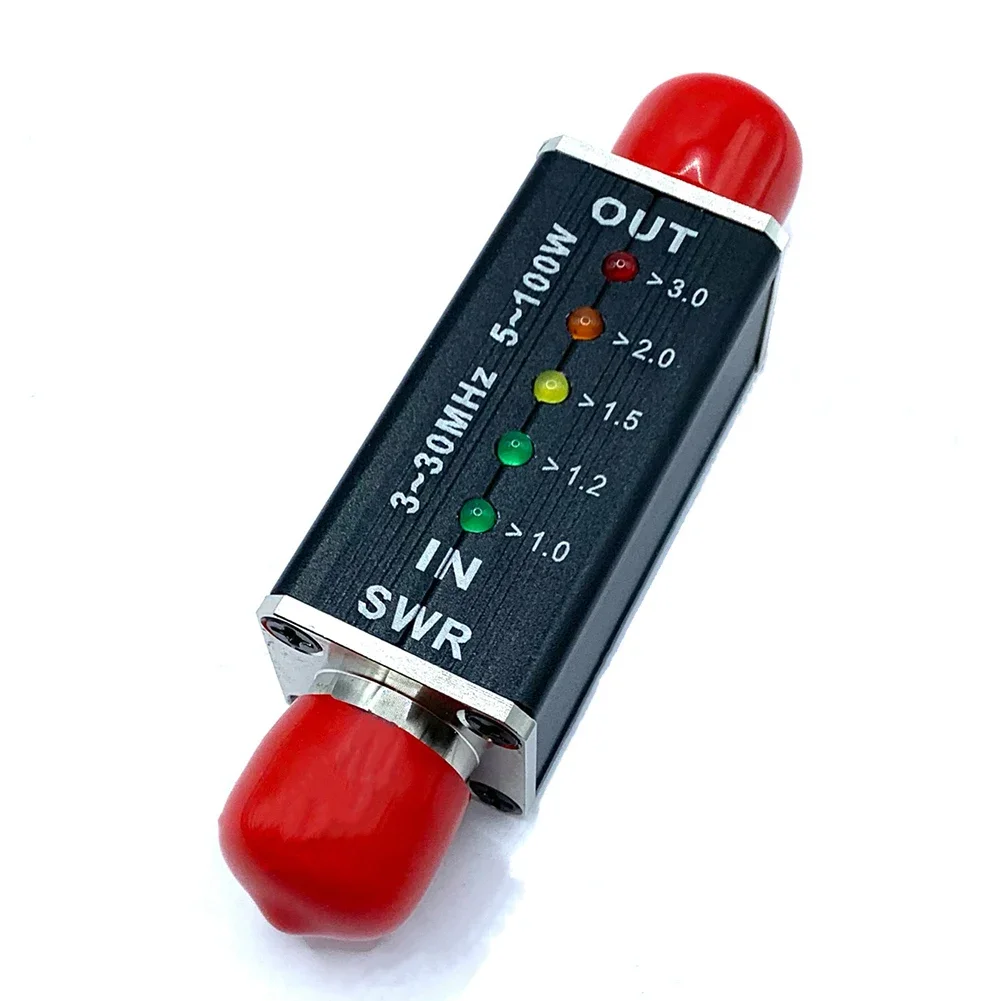 

SWR Instrument Indicator With Female Interface LED SWR Meter 3-30MHz Frequency For Broadcasting Television Transmission